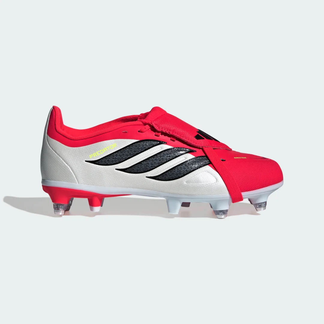 Thumbnail 1 de Adidas Predator League: bota de fútbol para césped natural húmedo (lengüeta) en rojo
