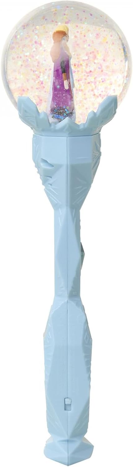 Detalle 2 de Scettro Magico Frozen 2 con musica e neve glitterata ðŸŽ