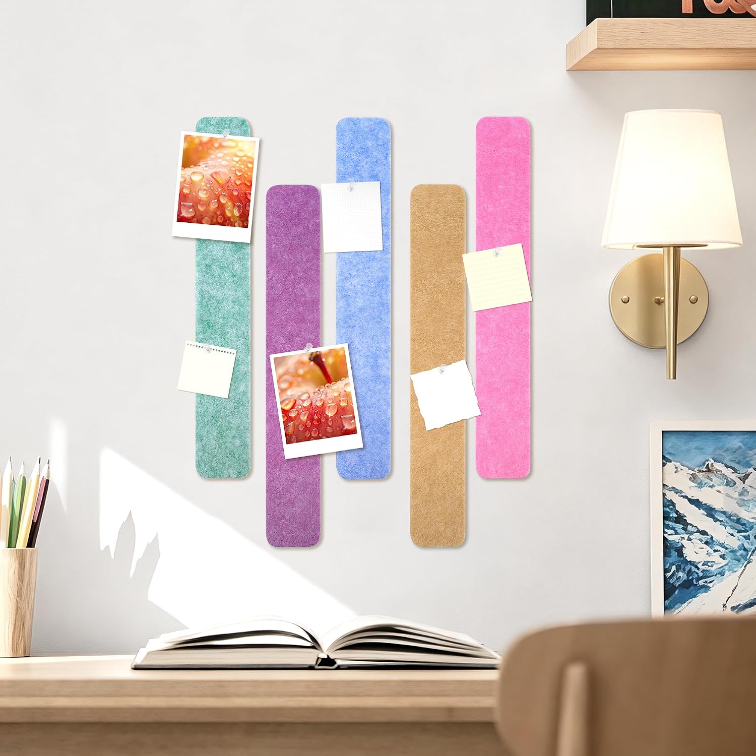 Thumbnail 6 de JIANTA Felt Bulletin Board Strips, 13" x 2
