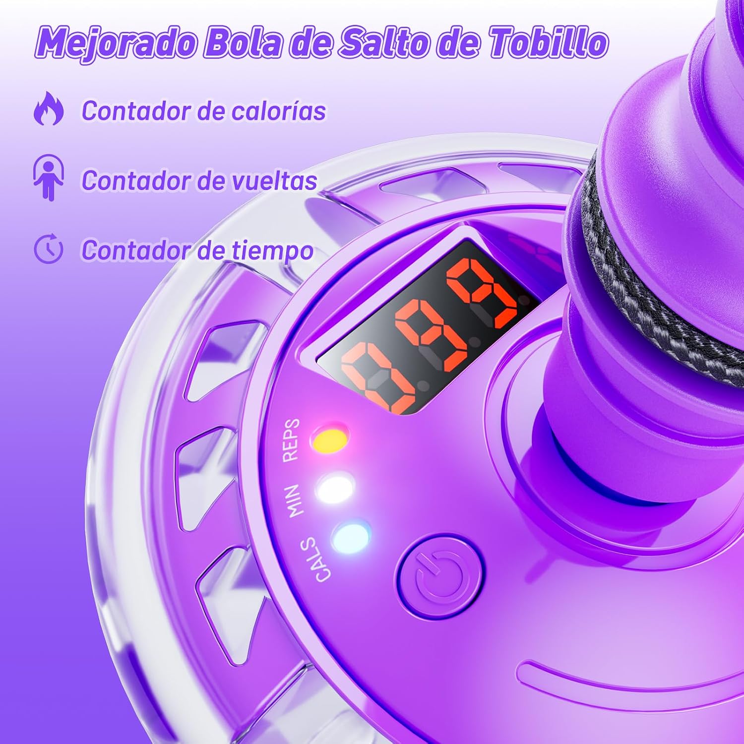 Thumbnail 1 de Hot Bee Skip It recargable violeta 11 años