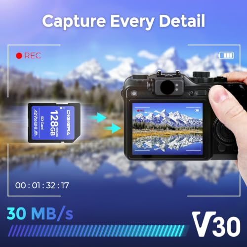Detalle de DIGIERA 128 GB SDXC UHS-I Speicherkarte (2er-Set) – C10, U3, V30, 4K/UHD