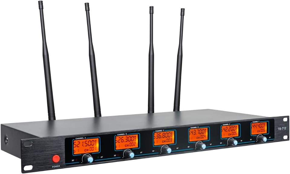 Detalle de Tbaxo UHF Wireless Microphone System