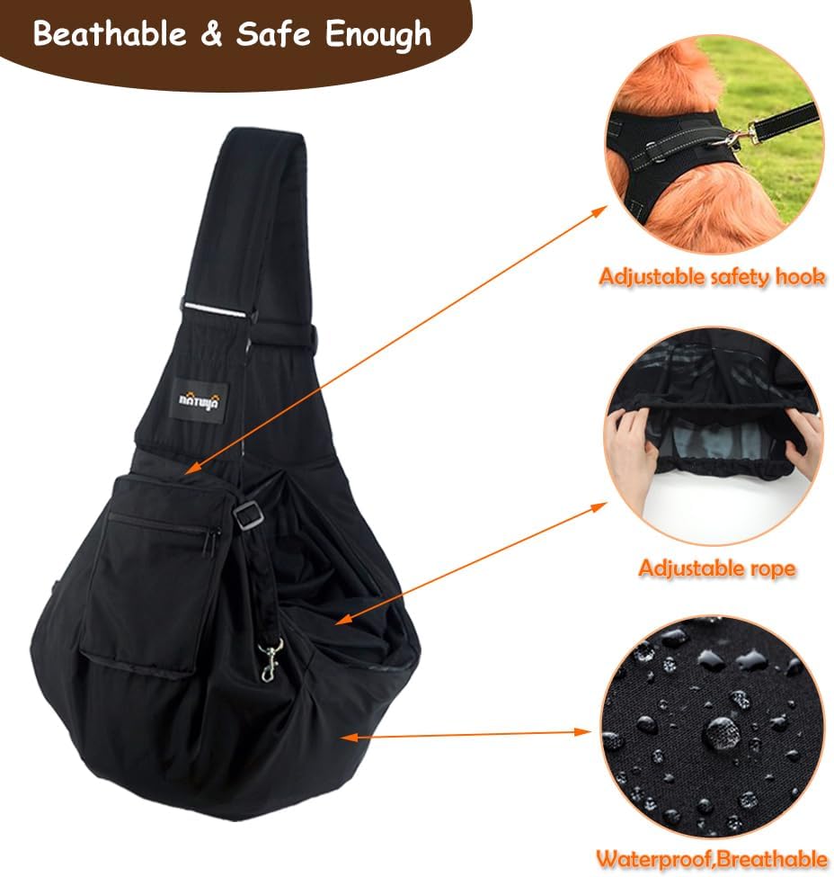 Detalle de NATUYA Dog Sling Puppy Carrier 5-15 lbs