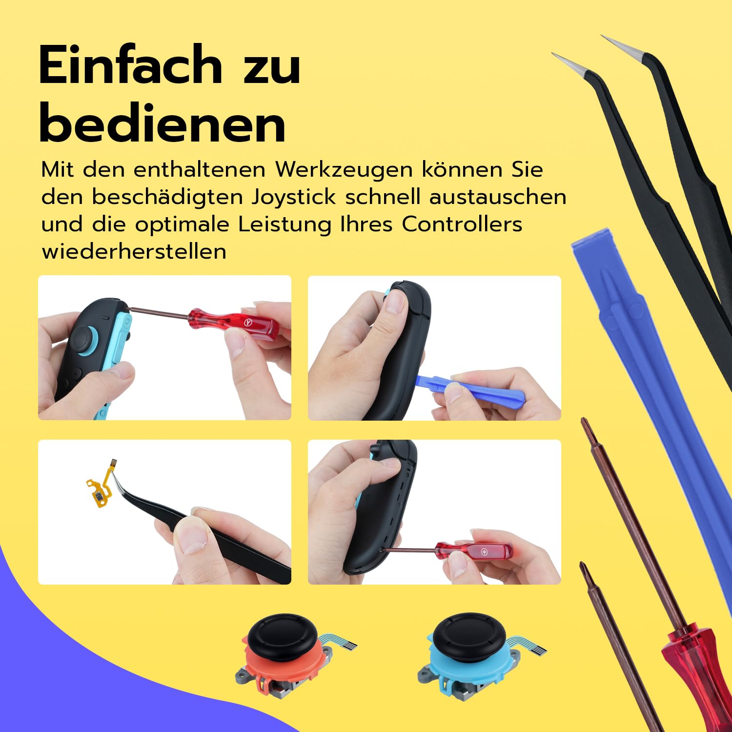 Thumbnail 5 de Wigearss Ersatz 3D Sensor Stick Kit Switch 2