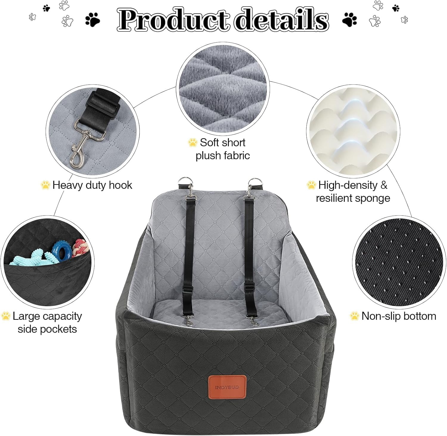 Thumbnail 3 de INDYBUD Dog Car Seat Medium