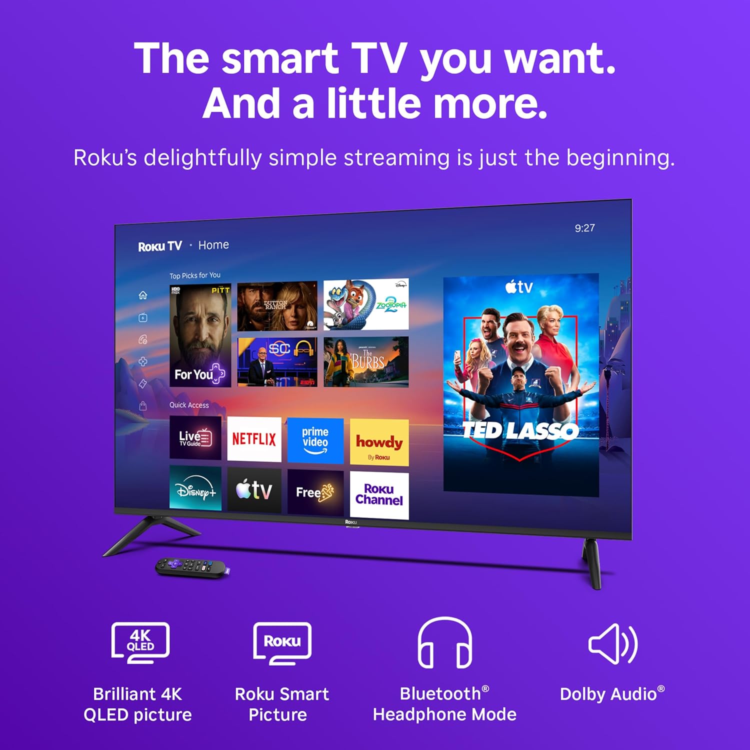 Detalle de Roku QLED Smart TV 50-Inch