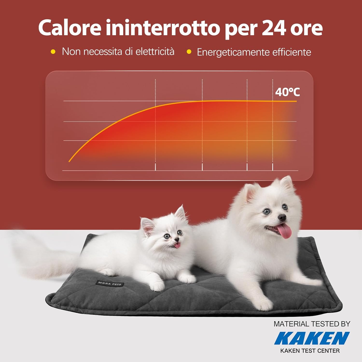 Detalle de Mora Pets Tappeto riscaldante 89x58 cm