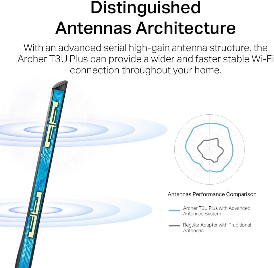 Thumbnail 4 de TP-Link Archer T3U Plus AC1300 USB WiFi Adapter 📶