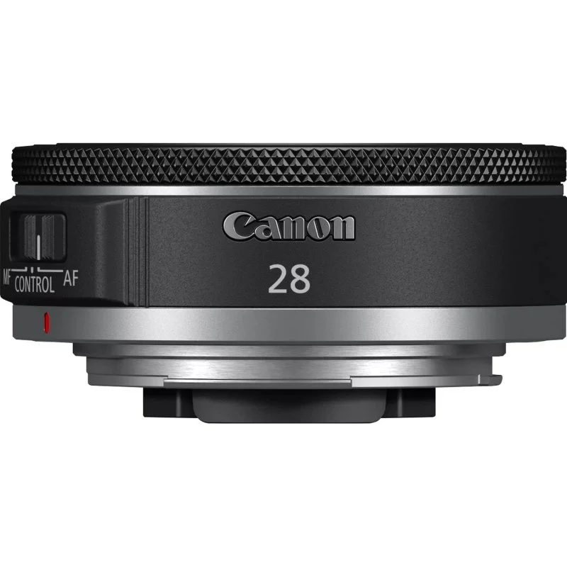 Detalle de Canon RF 28mm F2.8 STM: gran angular ligero para nitidez y versatilidad