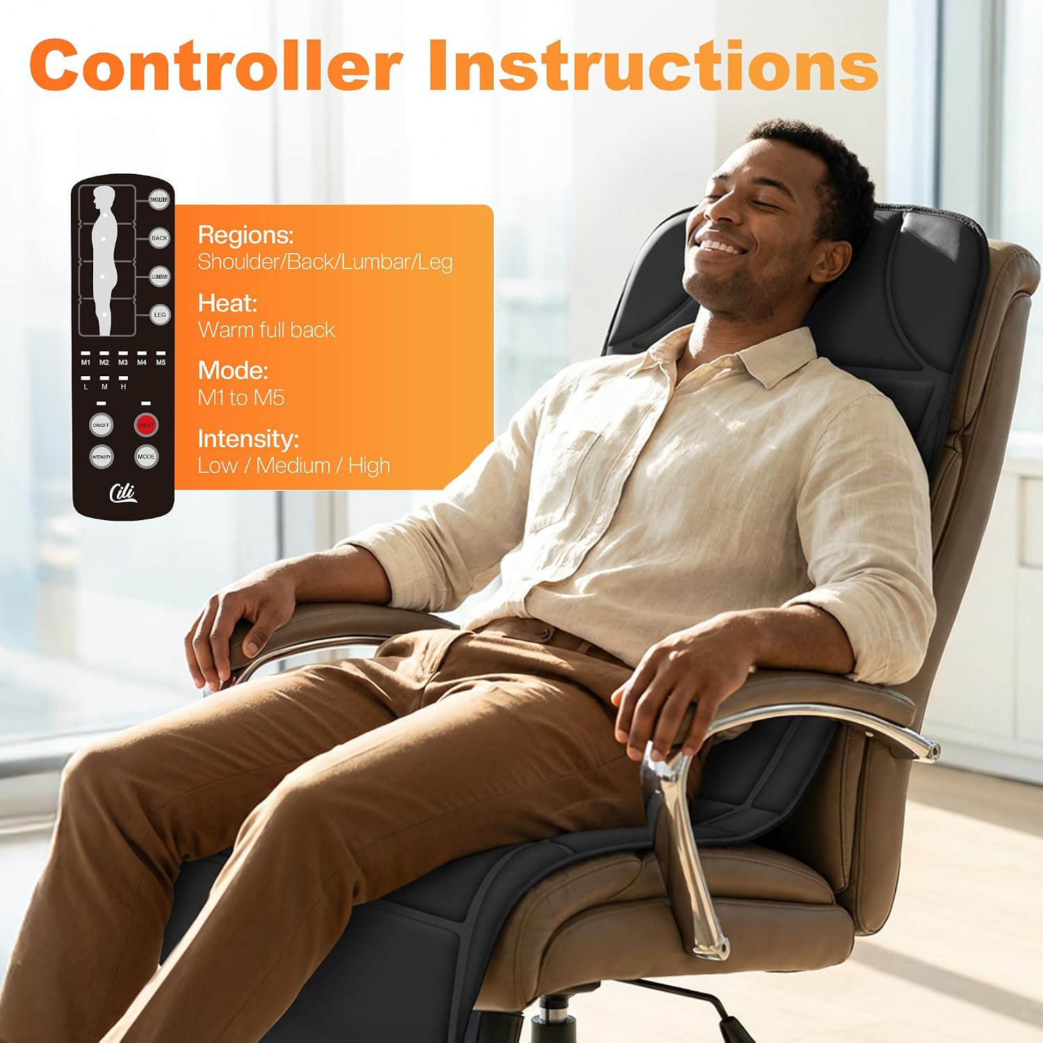 Thumbnail 5 de CILI Full Body Massage Mat with Heat and Vibration ⚙