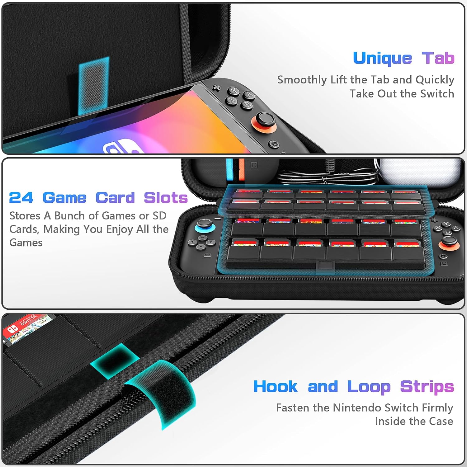 Thumbnail 5 de daydayup Switch Carrying Case 24