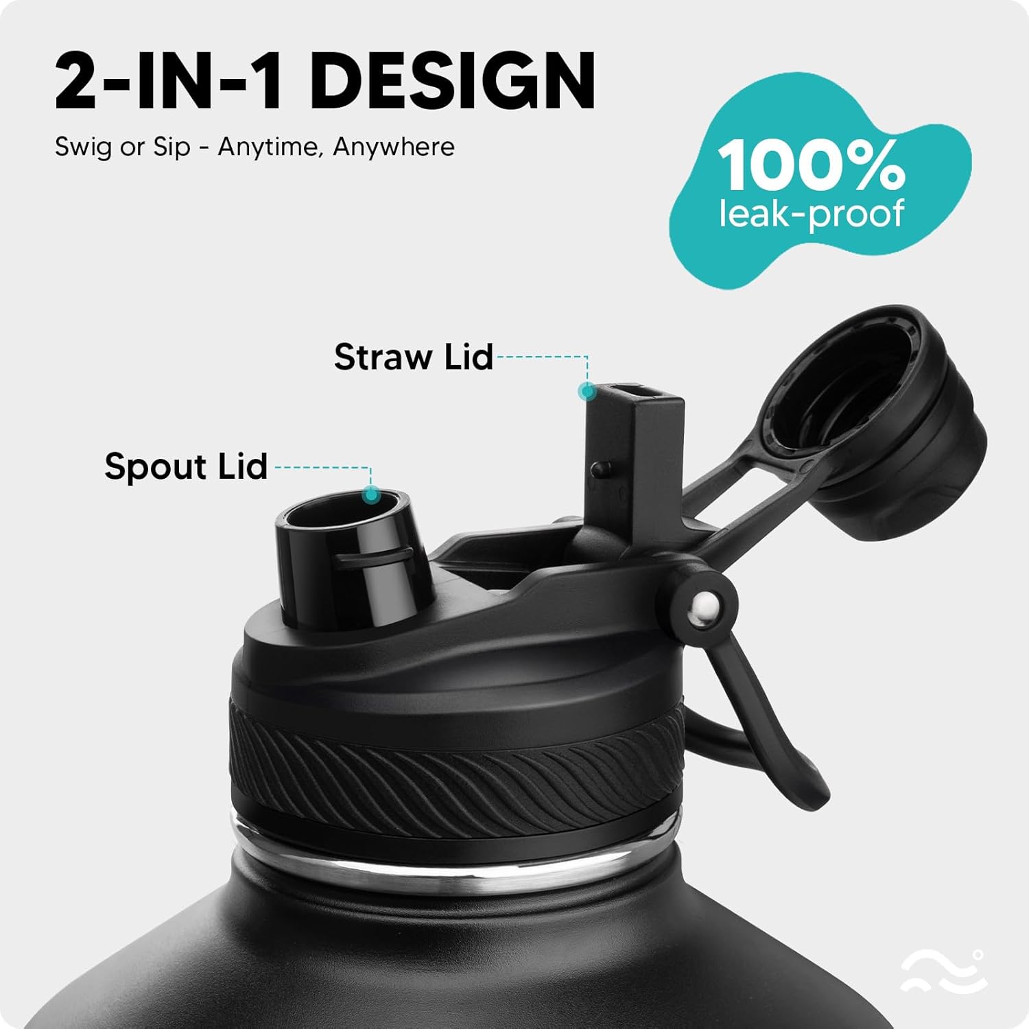 Detalle 2 de Swigina 1 Gallon Insulated Water Bottle 128 oz