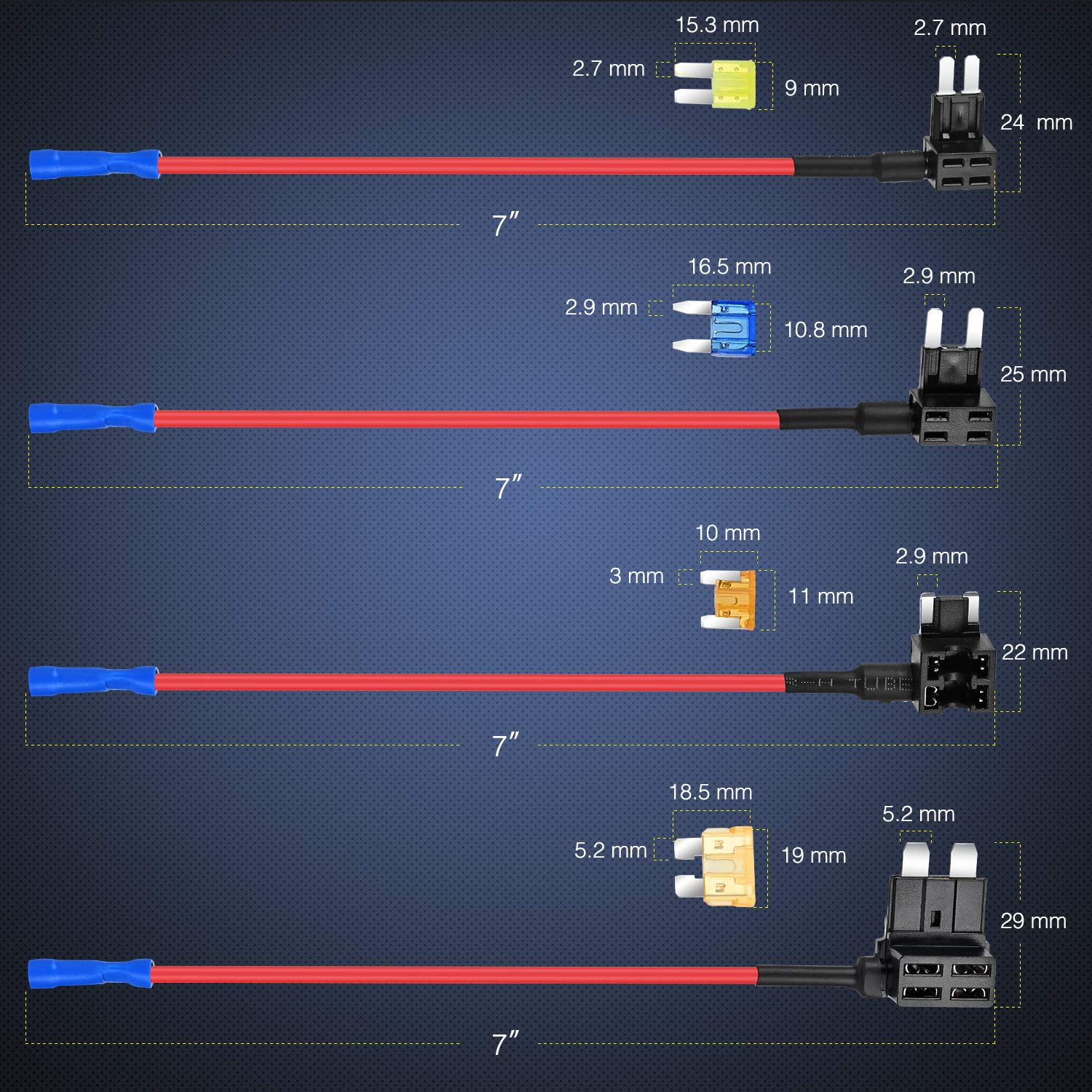 Thumbnail 3 de Nilight 12V Add-a-Circuit Fuse Tap