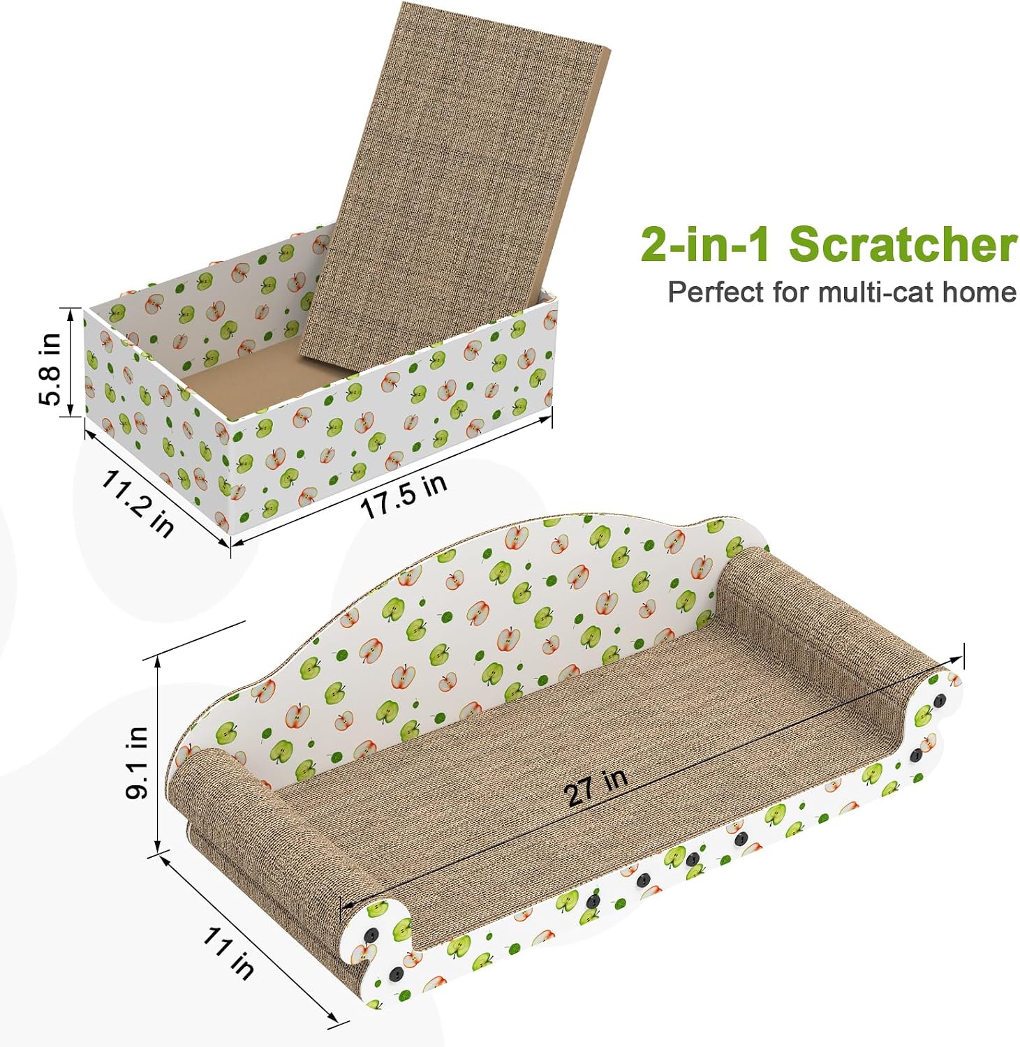 Detalle de Cardboard Cat Scratcher Bed 27-Inch