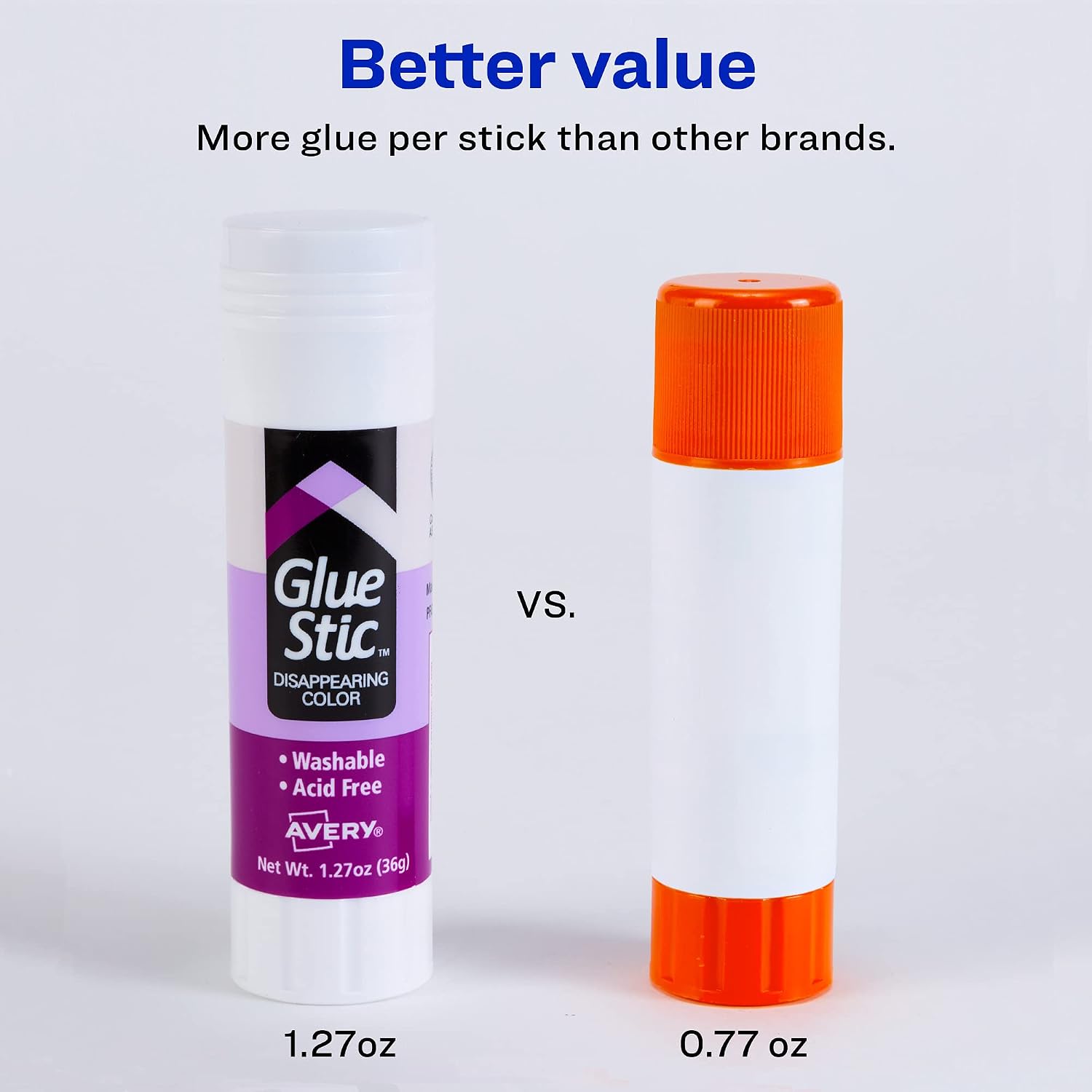 Thumbnail 6 de Avery 98071 Glue Stic, Disappearing Purple, Washable, 1.27 oz, 6 Sticks