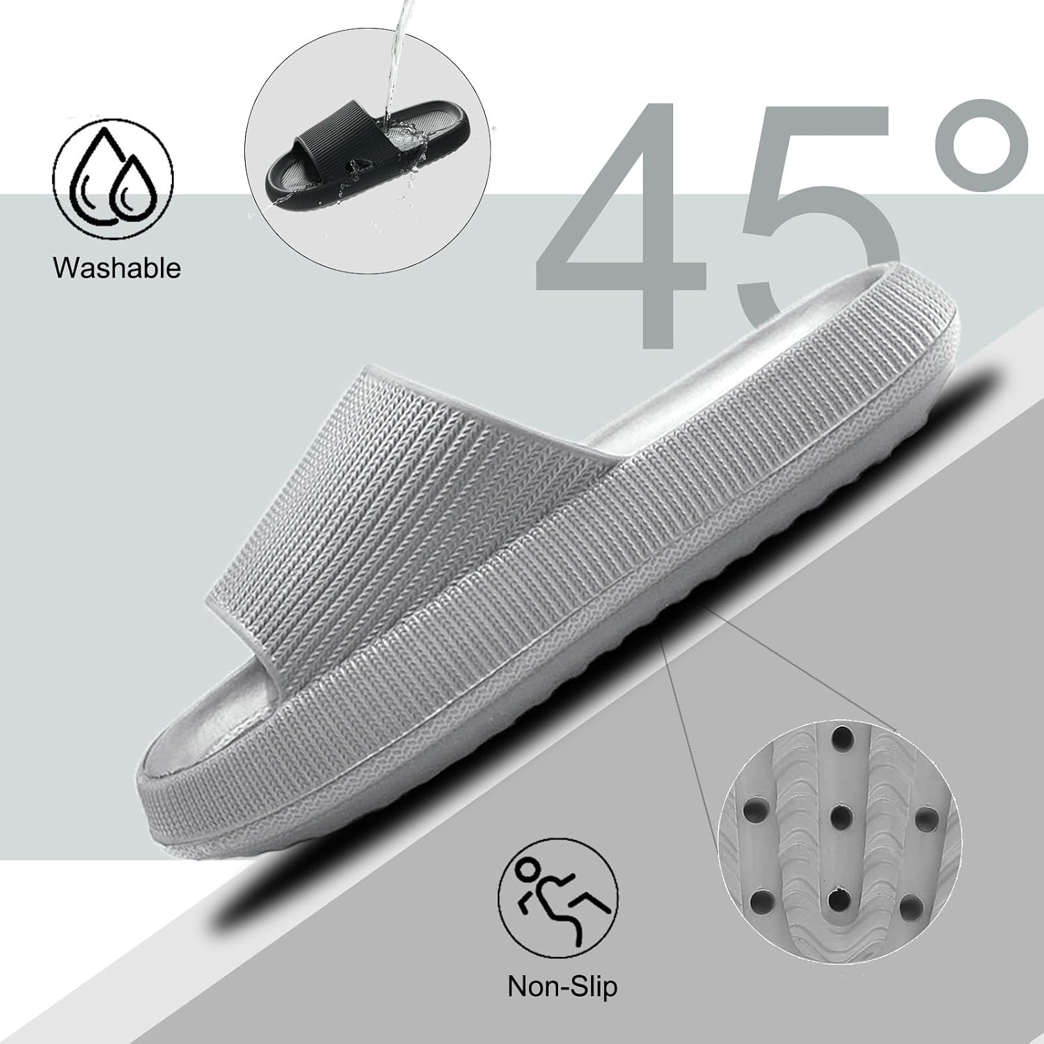 Detalle de Donpapa Ciabatte Estate: comode Sandali/Pantofole in EVA antiscivolo, per Indoor e Outdoor