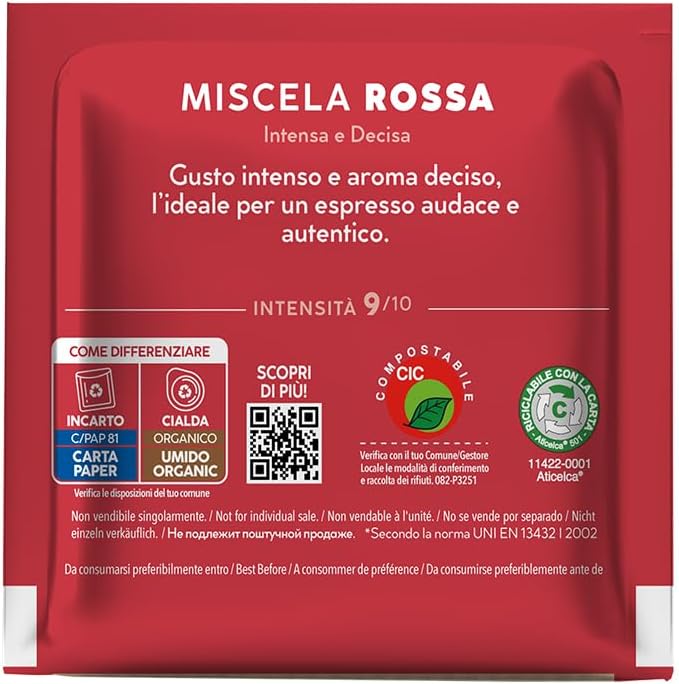 Thumbnail 2 de Caffè Borbone Dosette Compostable Mélange Rouge – 100 dosettes ESE 44 mm
