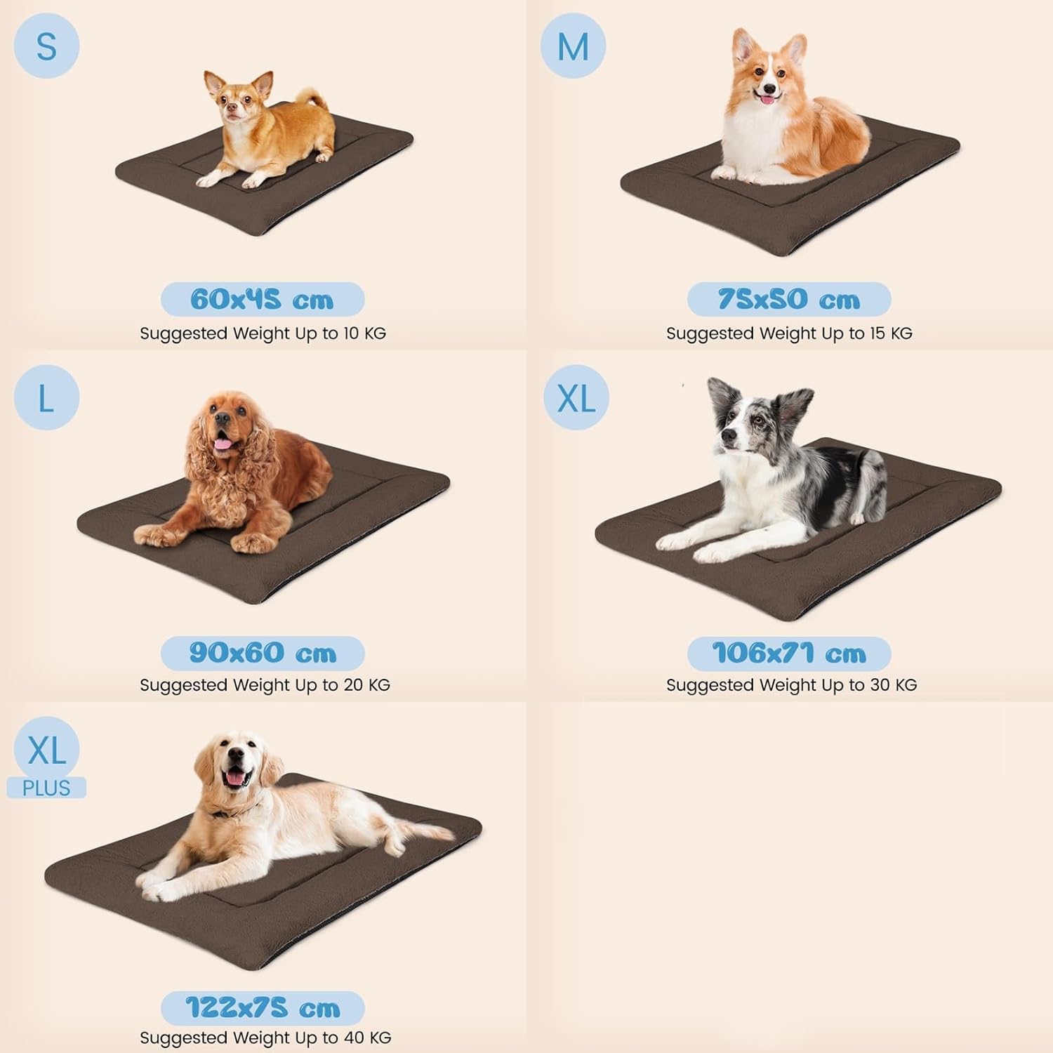Detalle 2 de Baodan Dog Bed 90 x 60 cm fleece
