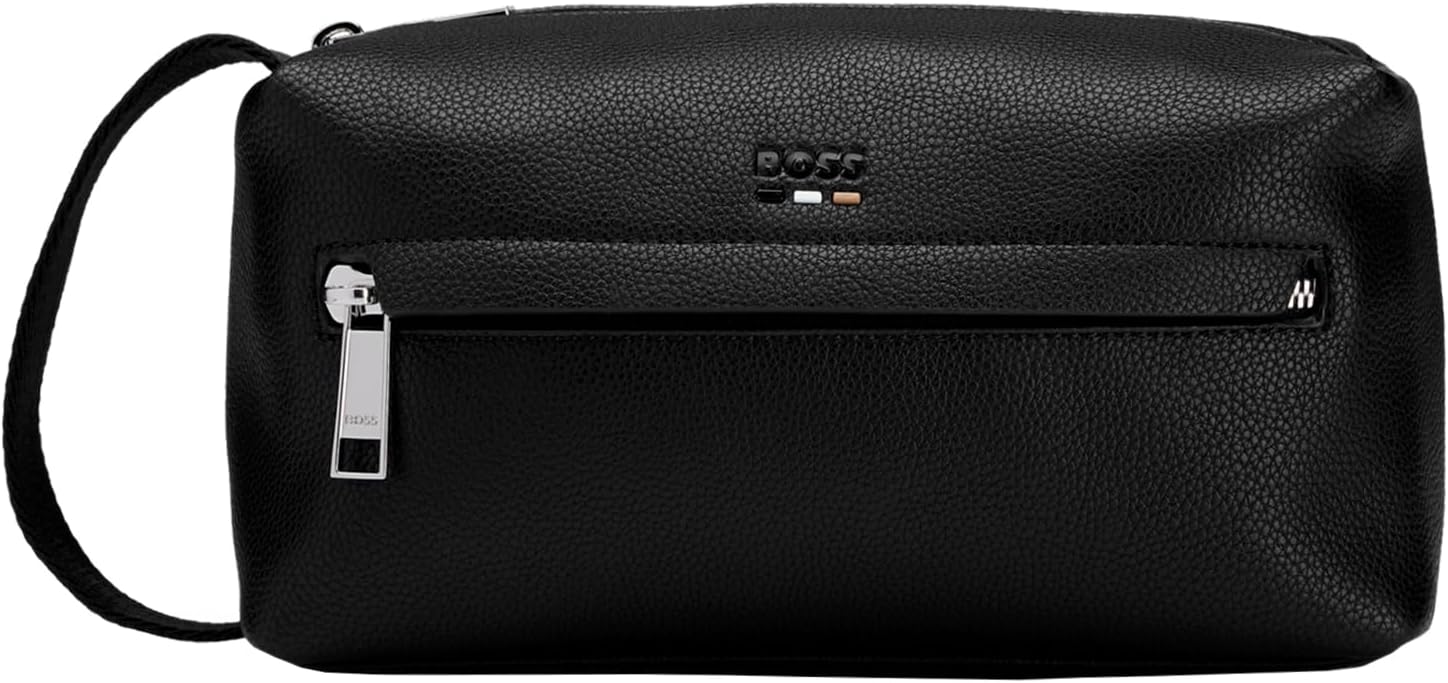 Detalle de BOSS Ray_Washbag N. 10263216 01 – Hochwertige Verarbeitung und kompakte Aufbewahrung
