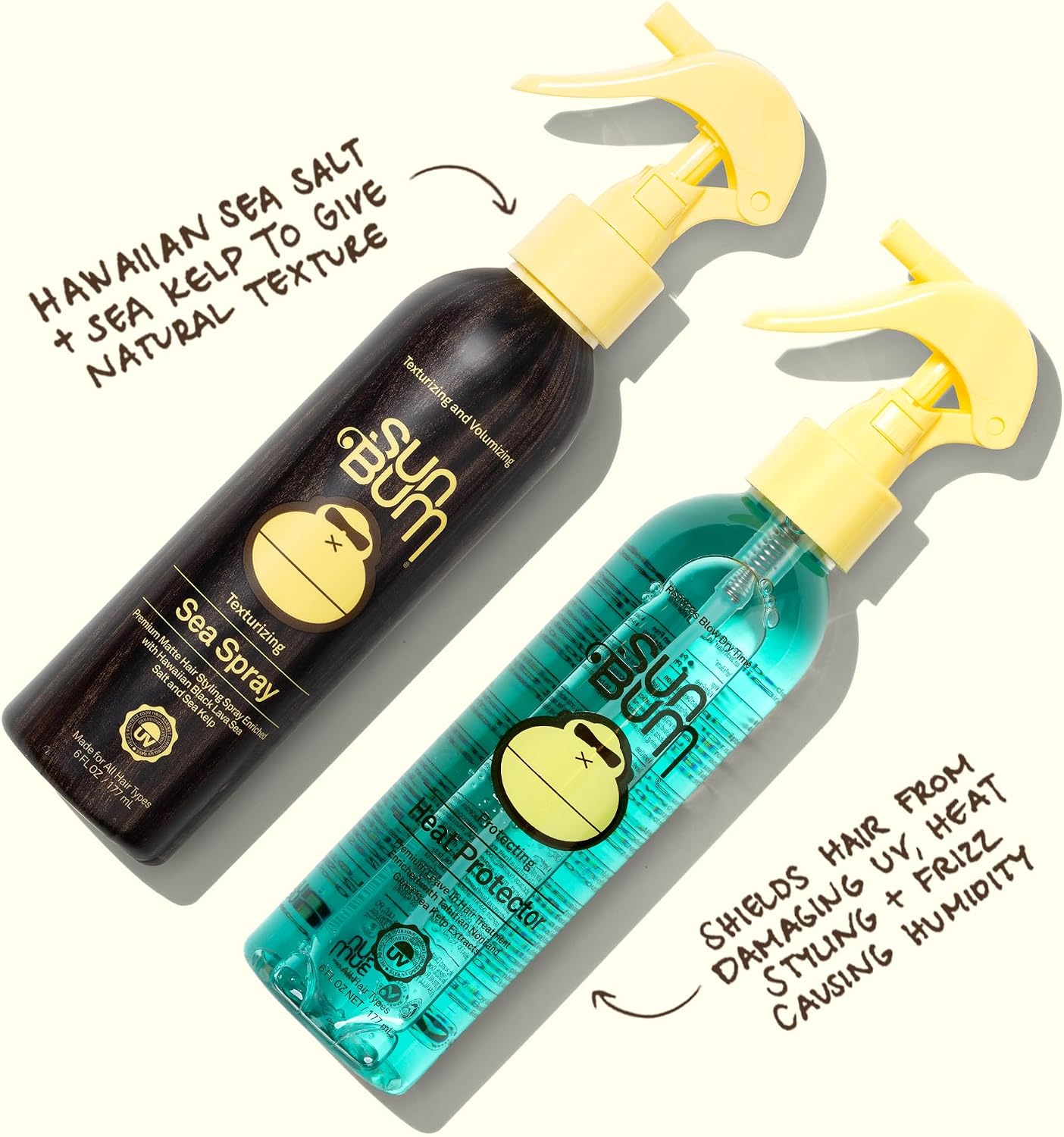 Thumbnail 3 de Sun Bum Heat Protection Spray (Vegan, Cruelty Free) – 177ml heat protecting hair spray for all hair types