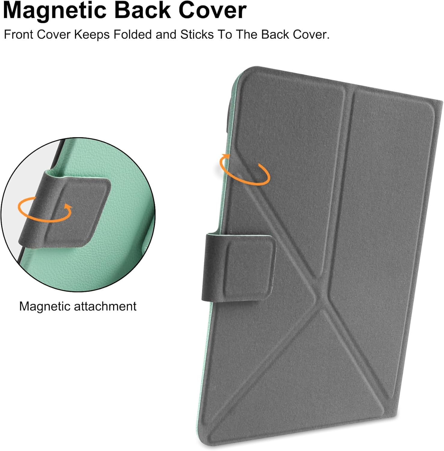 Thumbnail 6 de HGWALP Universal Case for 6.8–7 Inch eReaders (PU Leather, Stand) – Green