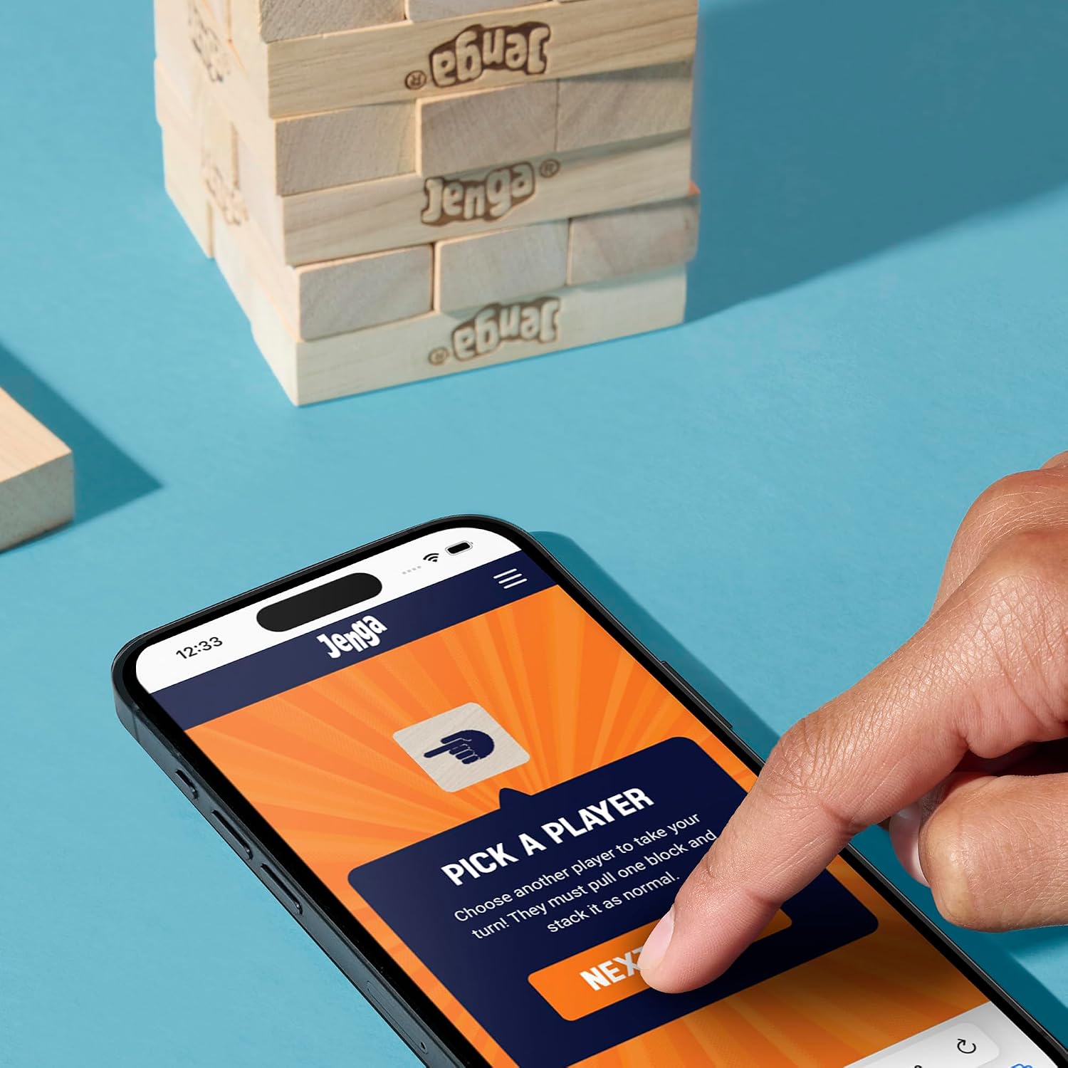 Detalle de Hasbro Gaming Official Jenga Game with Digital Die