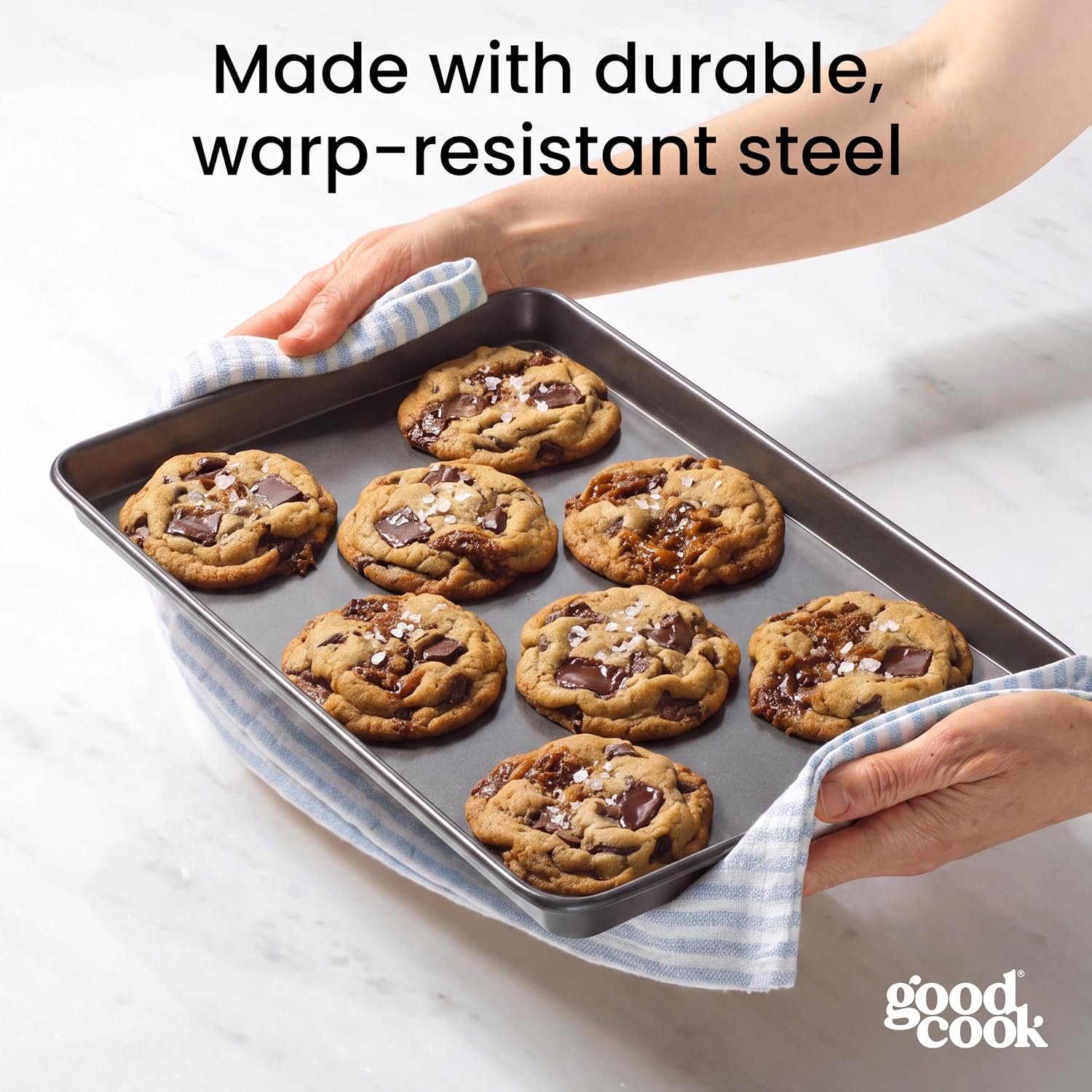 Thumbnail 4 de Good Cook Everyday Nonstick Baking Sheet Set 3-Pack