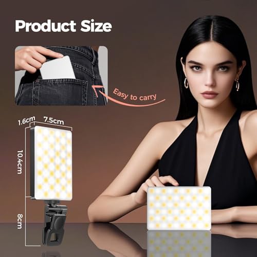 Thumbnail 1 de GlasFlength luz para móvil 60 LED recargable 📷