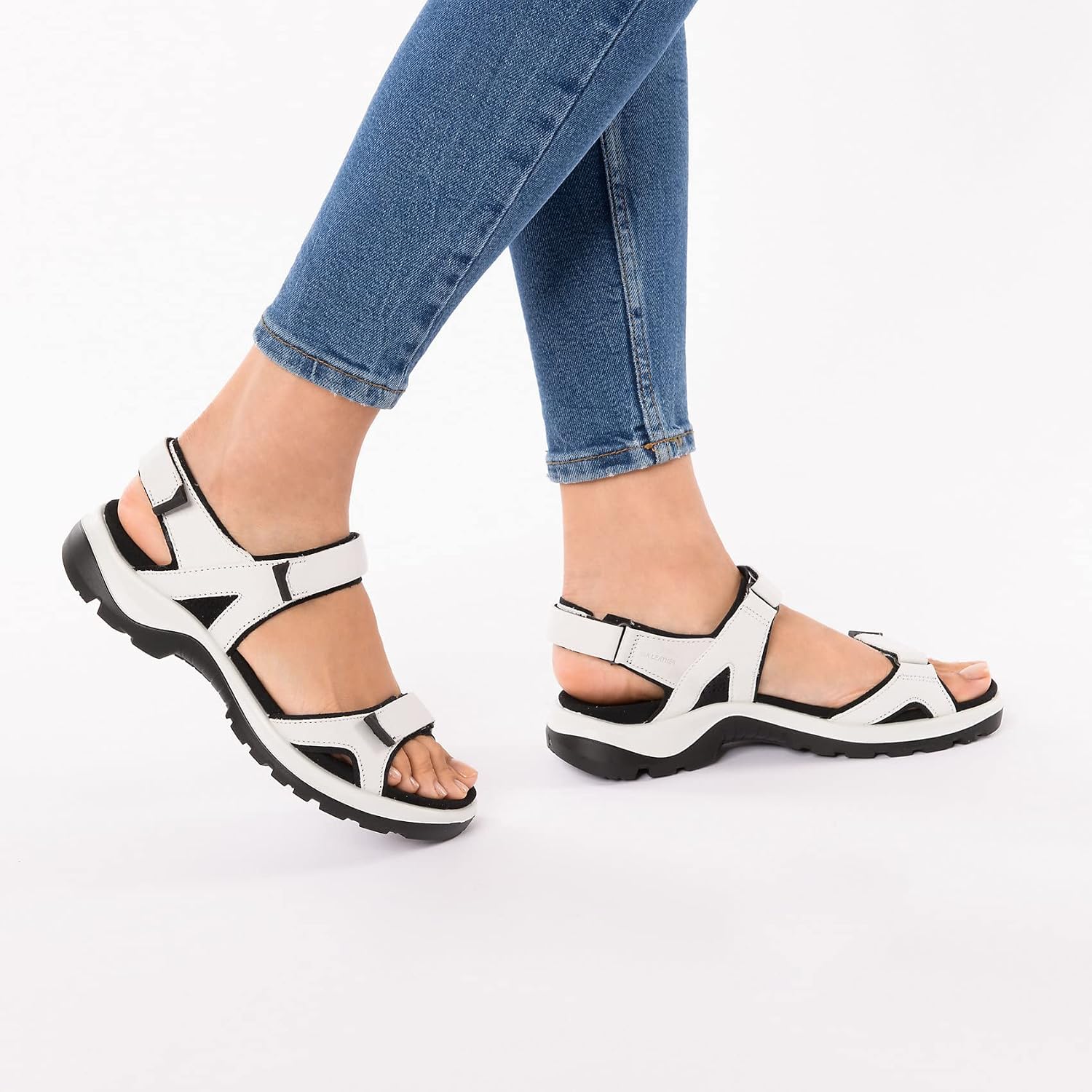 Detalle de ECCO Damen OFFROAD YUCATAN Sandalen – Individuell anpassbare Outdoor-Sandalen mit Komfort