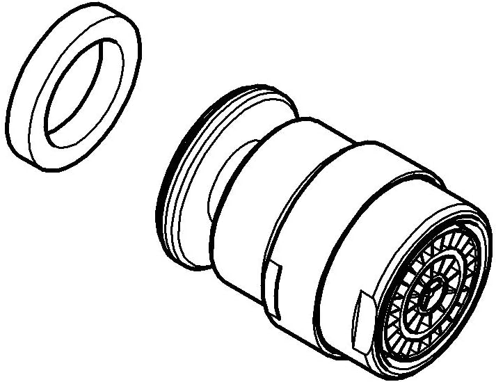 Thumbnail 2 de Grohe aeratore con giunto a sfera 46461000, ricambio originale per aerazione mirata dell’acqua