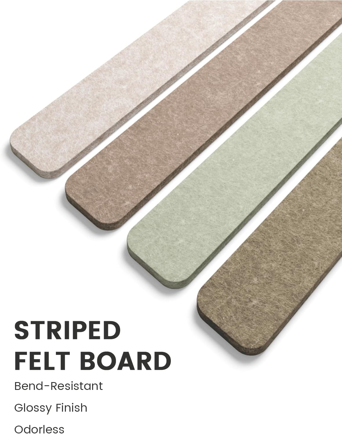 Thumbnail 4 de Fluxynara Cork Board Alternative Felt Strip Board 8-Pack (33x5 cm) – Linen Dusk