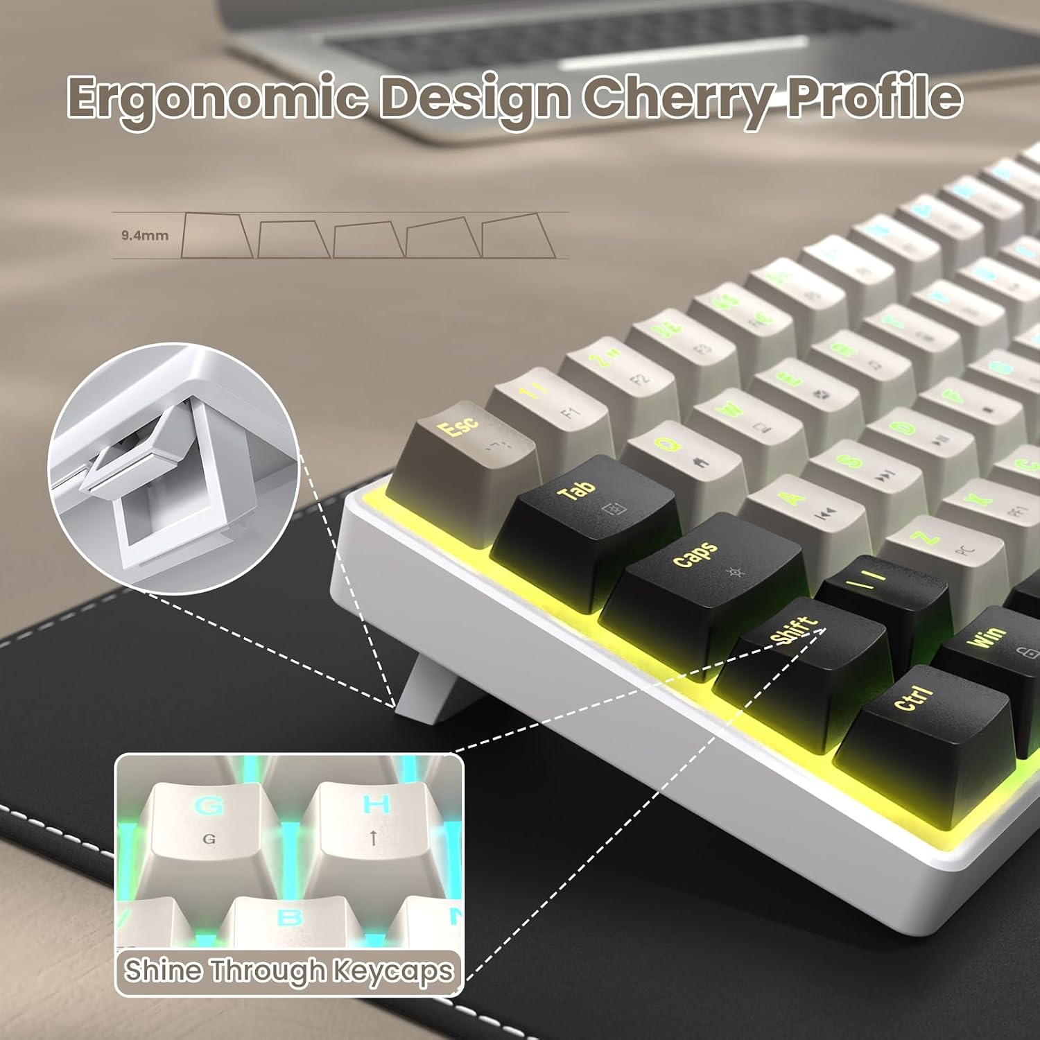 Detalle 2 de MAGIC-REFINER MK21 60% wired mechanical keyboard