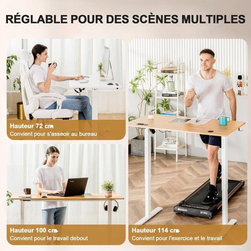 Detalle 2 de Mesa gaming elevable GTPLAYER 140x60 USB y gancho – ergonomía y organización para tu espacio