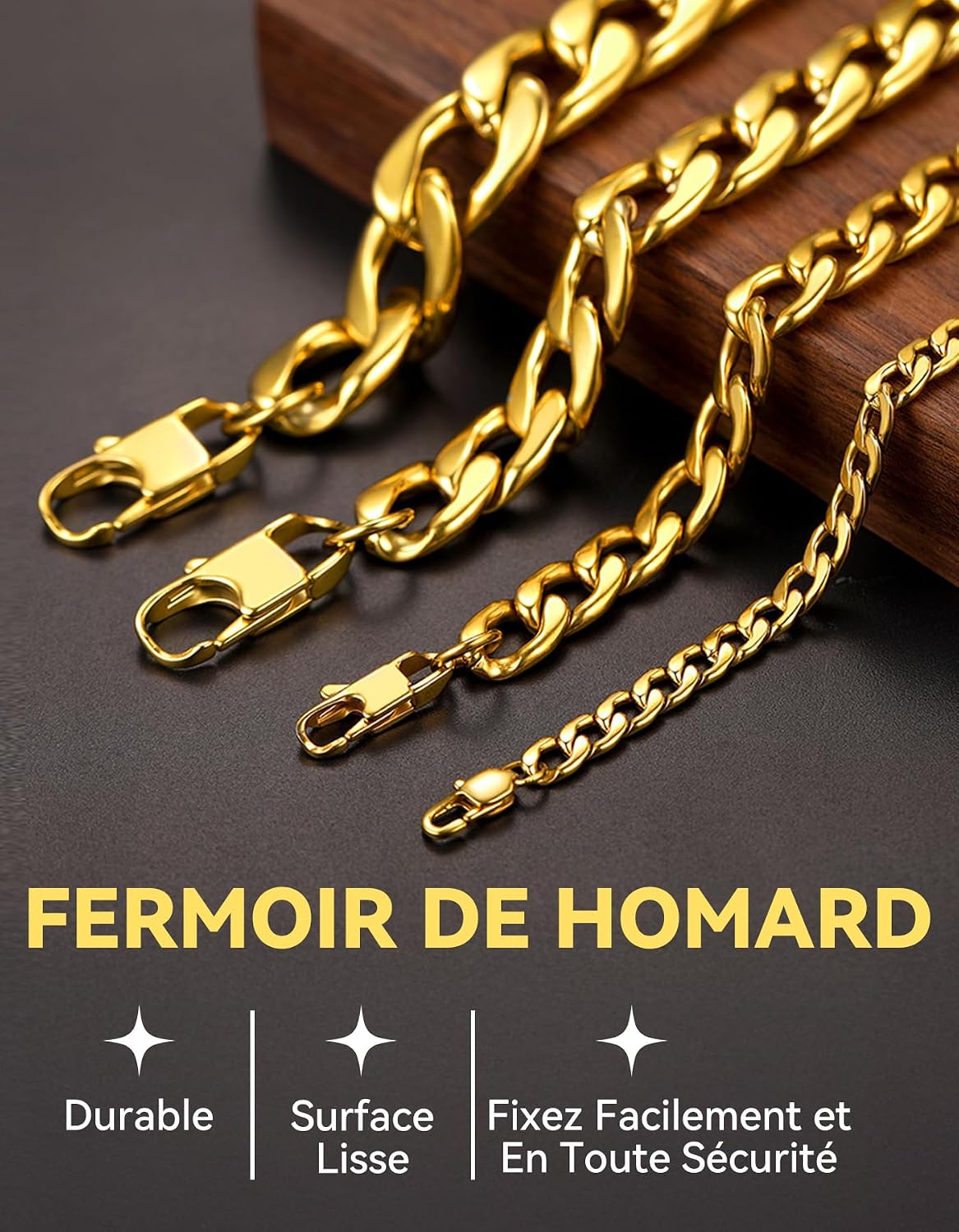 Detalle de ChainsHouse Chaine Cubaine 12mm 55cm