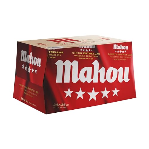 Thumbnail 2 de Mahou Cinco Estrellas Pack de 24 botellas (25 cl) 5,5% vol
