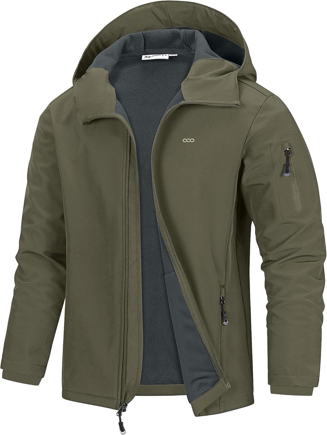 Detalle de 33,000ft Herren Softshelljacke – wasserdicht, atmungsaktiv, mit Kapuze