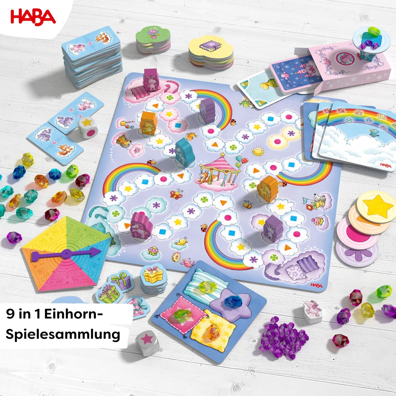 Thumbnail 1 de HABA Collezione Unicorno Glitter 9 dadi