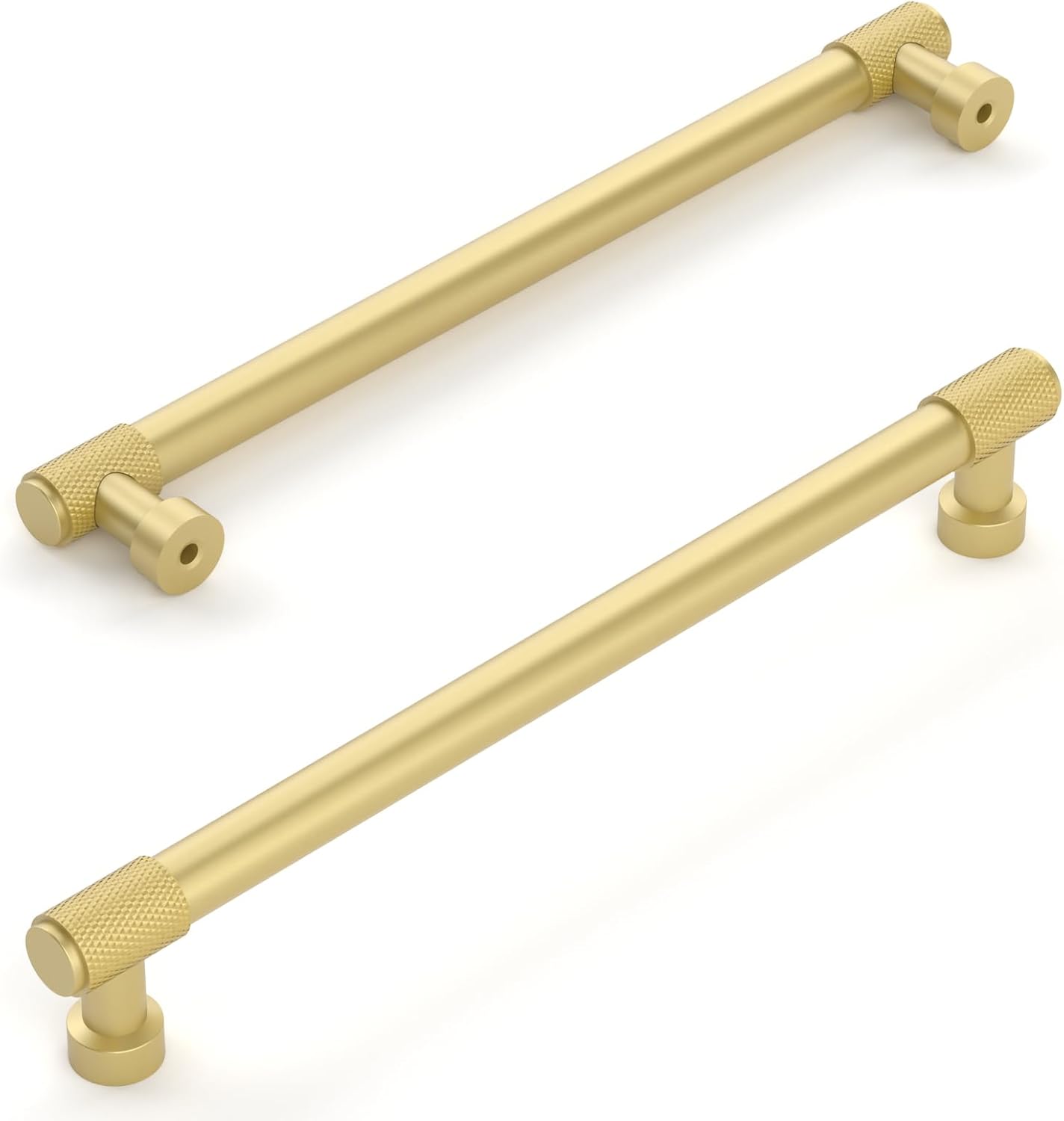 Detalle 2 de Amerdeco AM011 192mm Matte Gold Cabinet Pulls