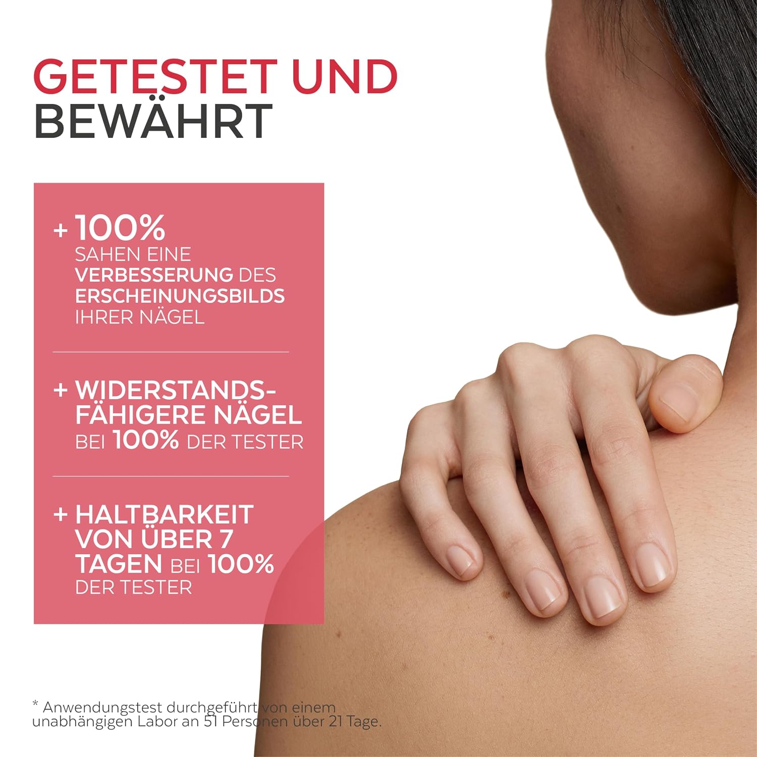 Detalle de PODERM Nagelpilz Nagellack Beige (8 ml) – antimykotisch mit Teebaum, Silizium & Biotin