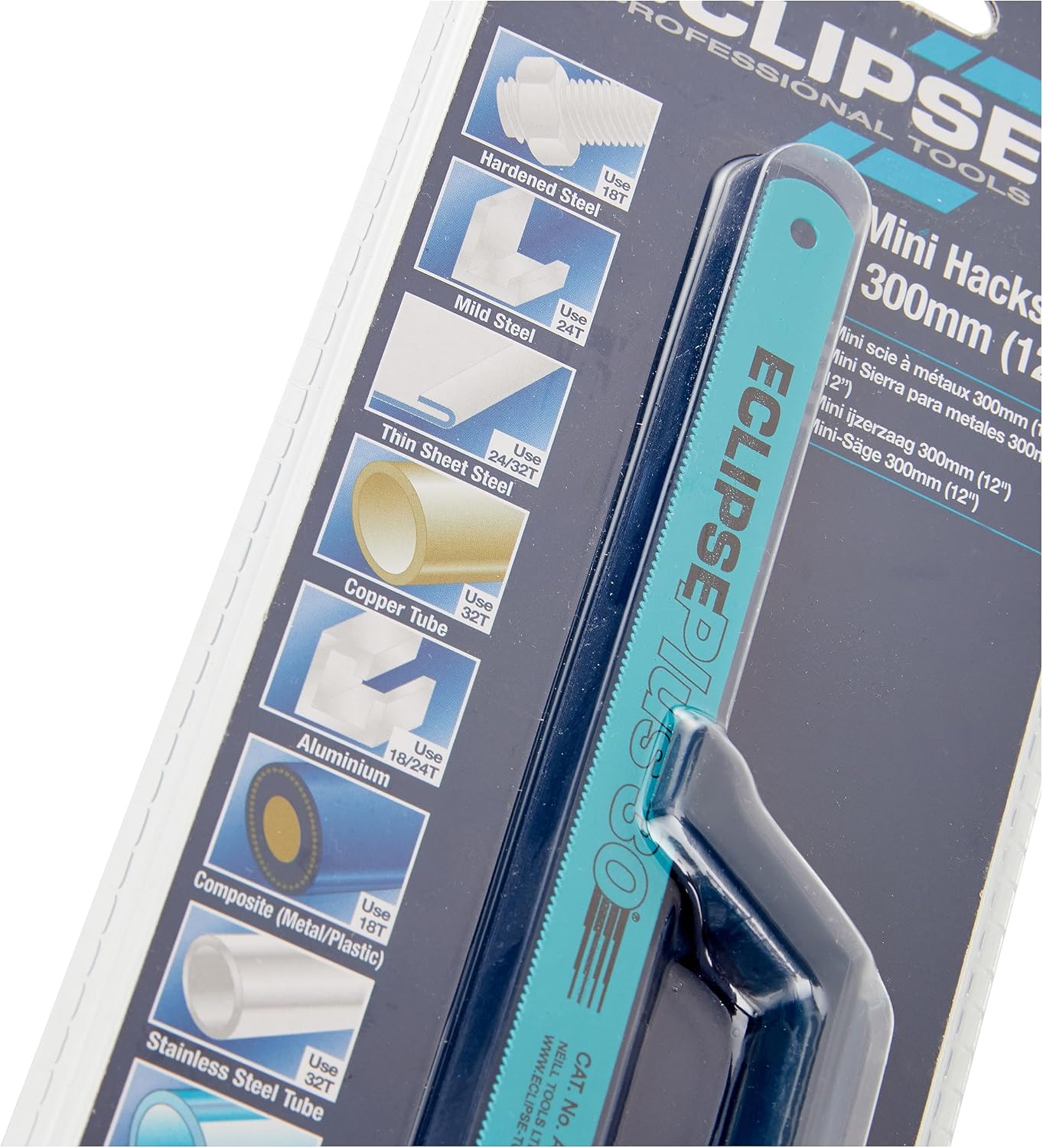 Detalle de Eclipse Professional Tools 15TND Mini archet de scie à main, Bleu