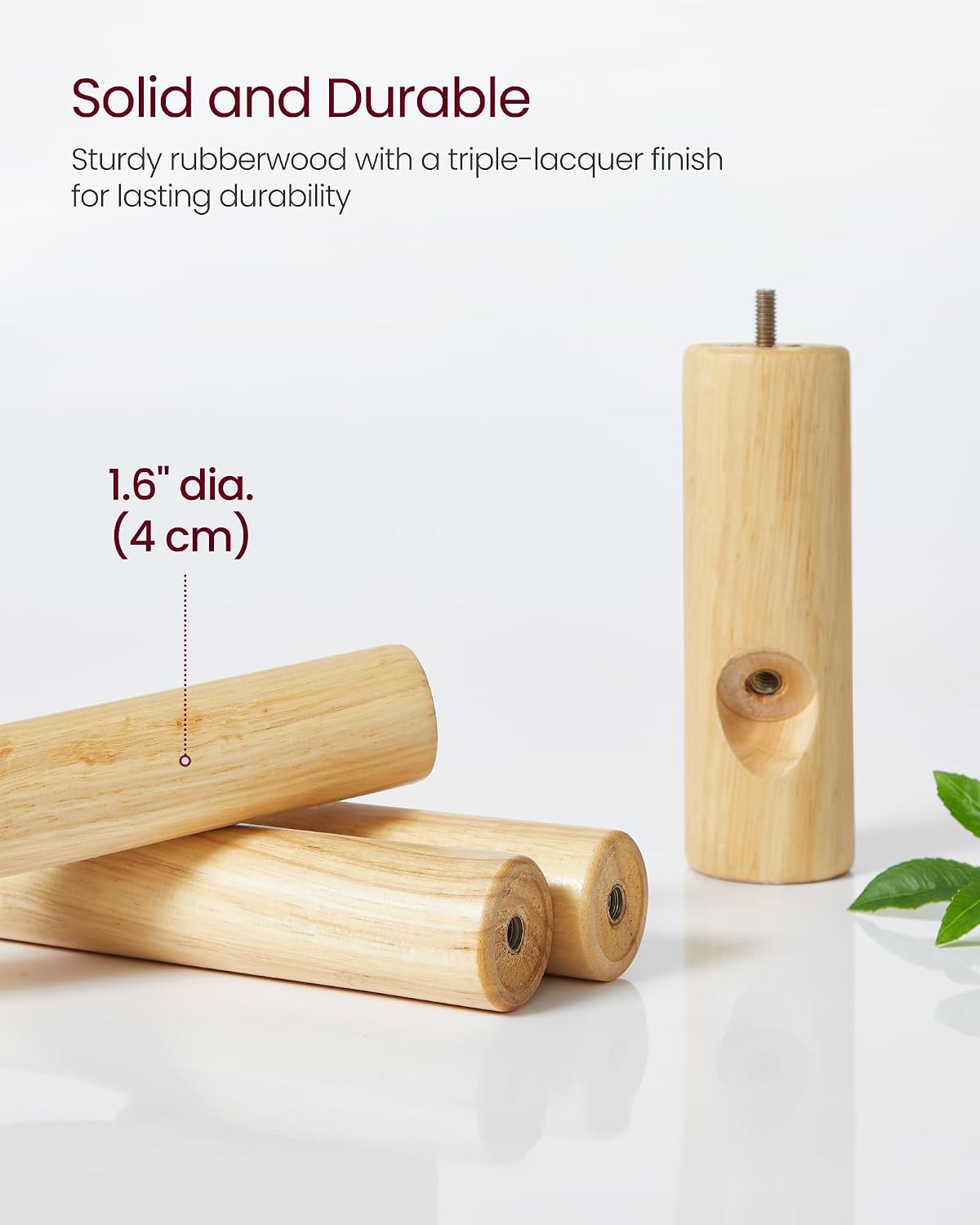 Detalle 2 de VASAGLE Coat Rack, Solid Wood