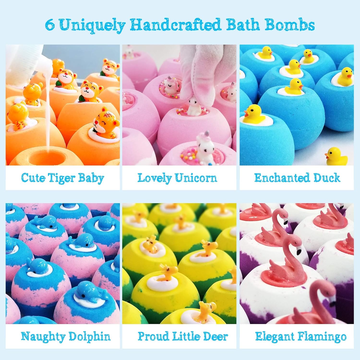Thumbnail 4 de Aofmee Bath Bombs for Kids – Handmade Natural Bath Fizzies with Toys Inside