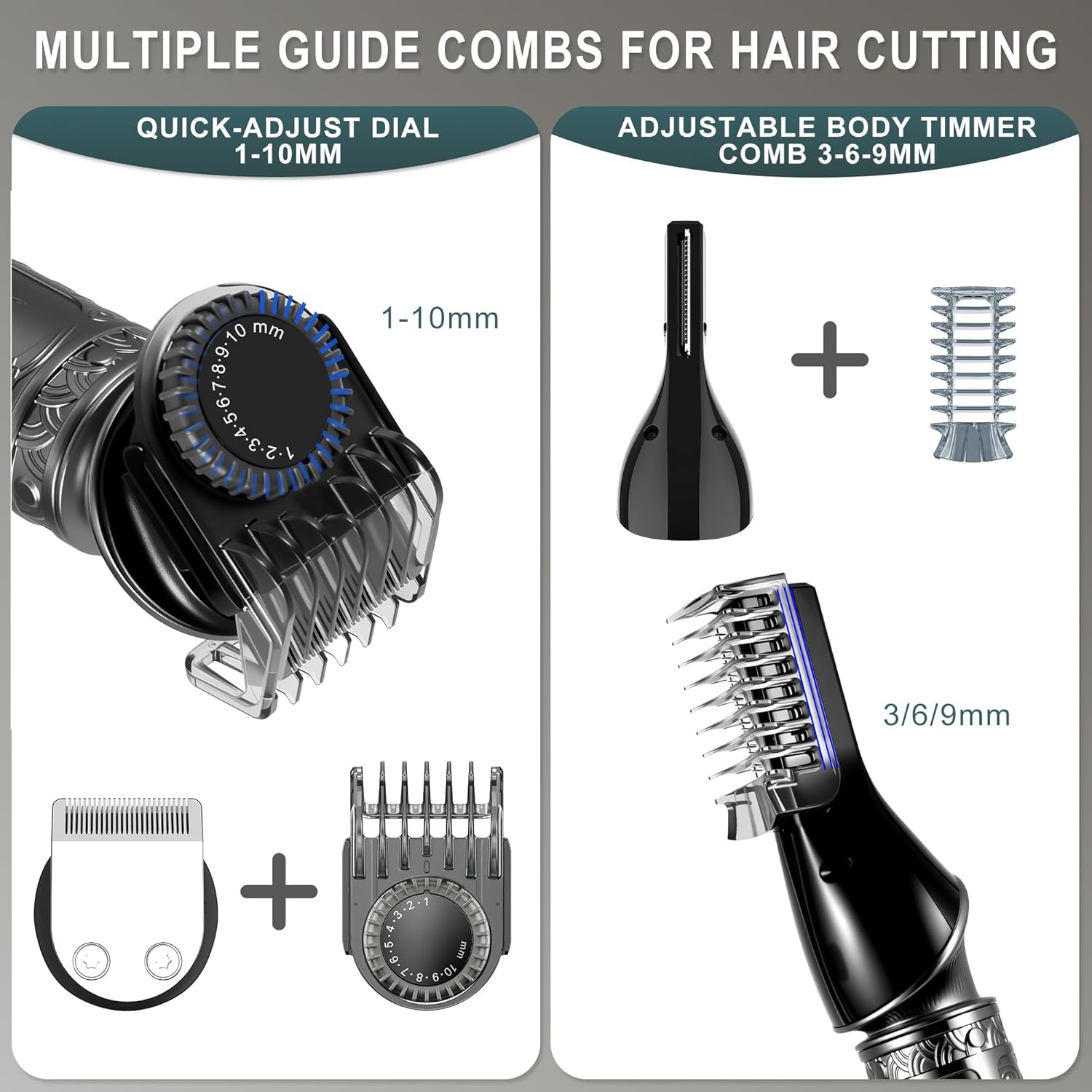 Thumbnail 4 de Surker Men’s 7-in-1 Professional Grooming Kit (T-Blade Trimmer) – Cordless, USB Rechargeable