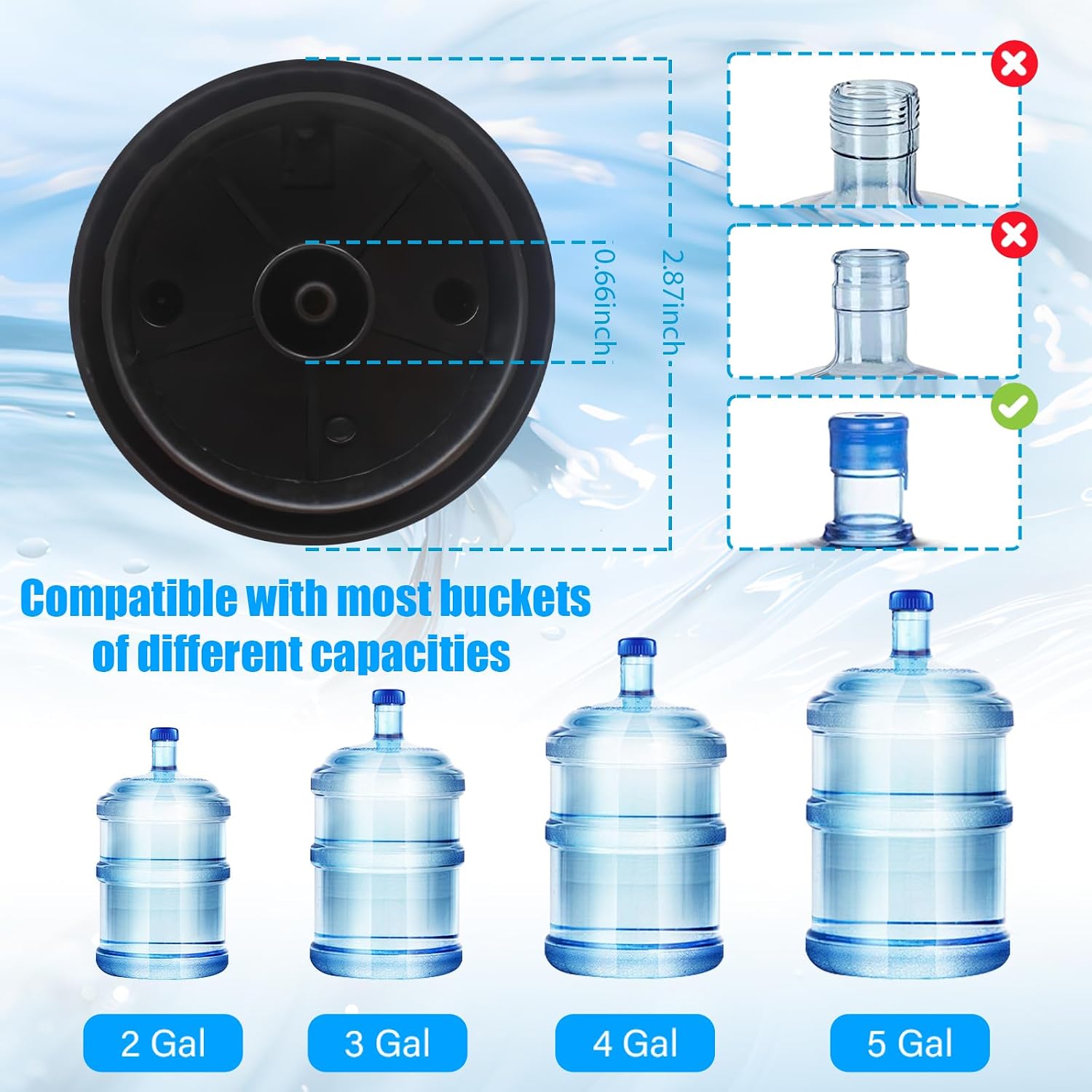 Thumbnail 4 de swardroof 012SB-1 Rechargeable Water Dispenser Pump, USB-C, 1,200 mAh