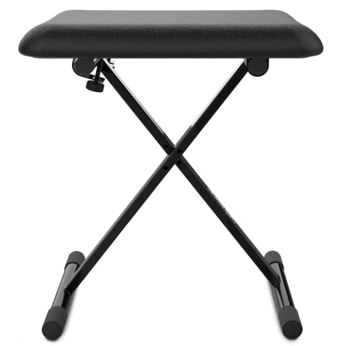 Detalle de Audibax KB100B: Banco plegable para piano tecleado con altura regulable y alta comodidad
