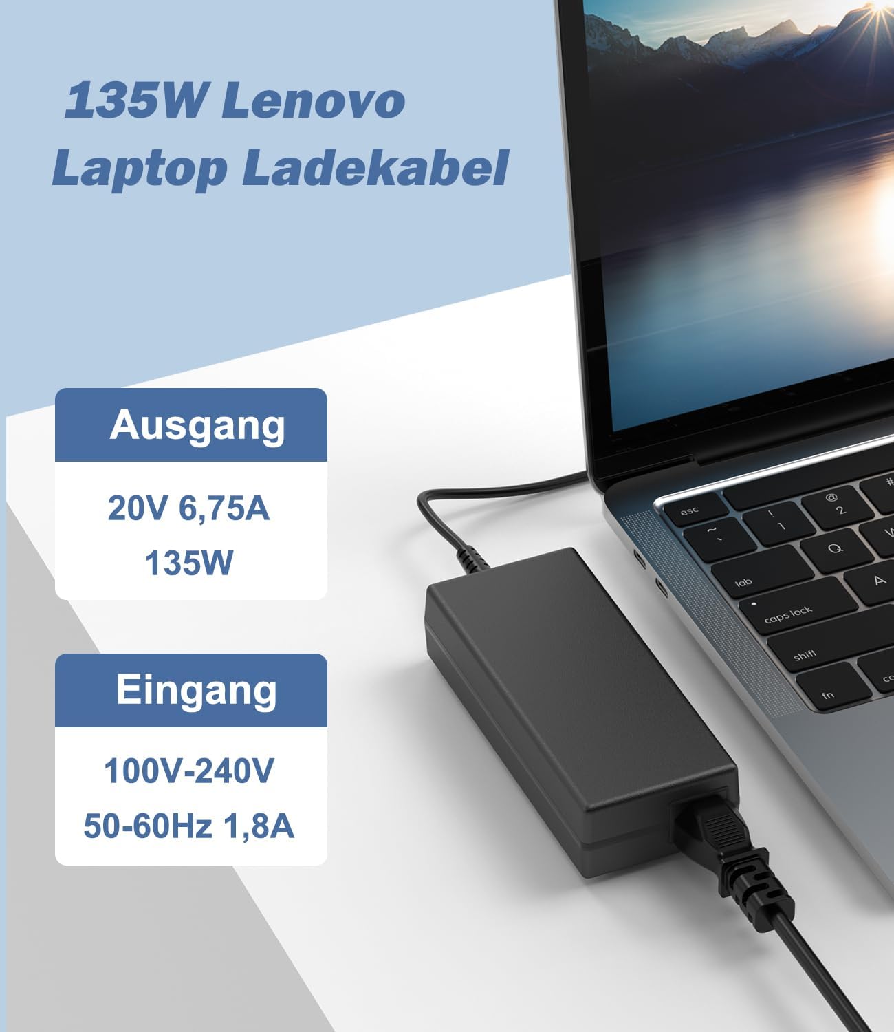 Thumbnail 1 de shefor 135W Laptop Netzteil Lenovo Slim