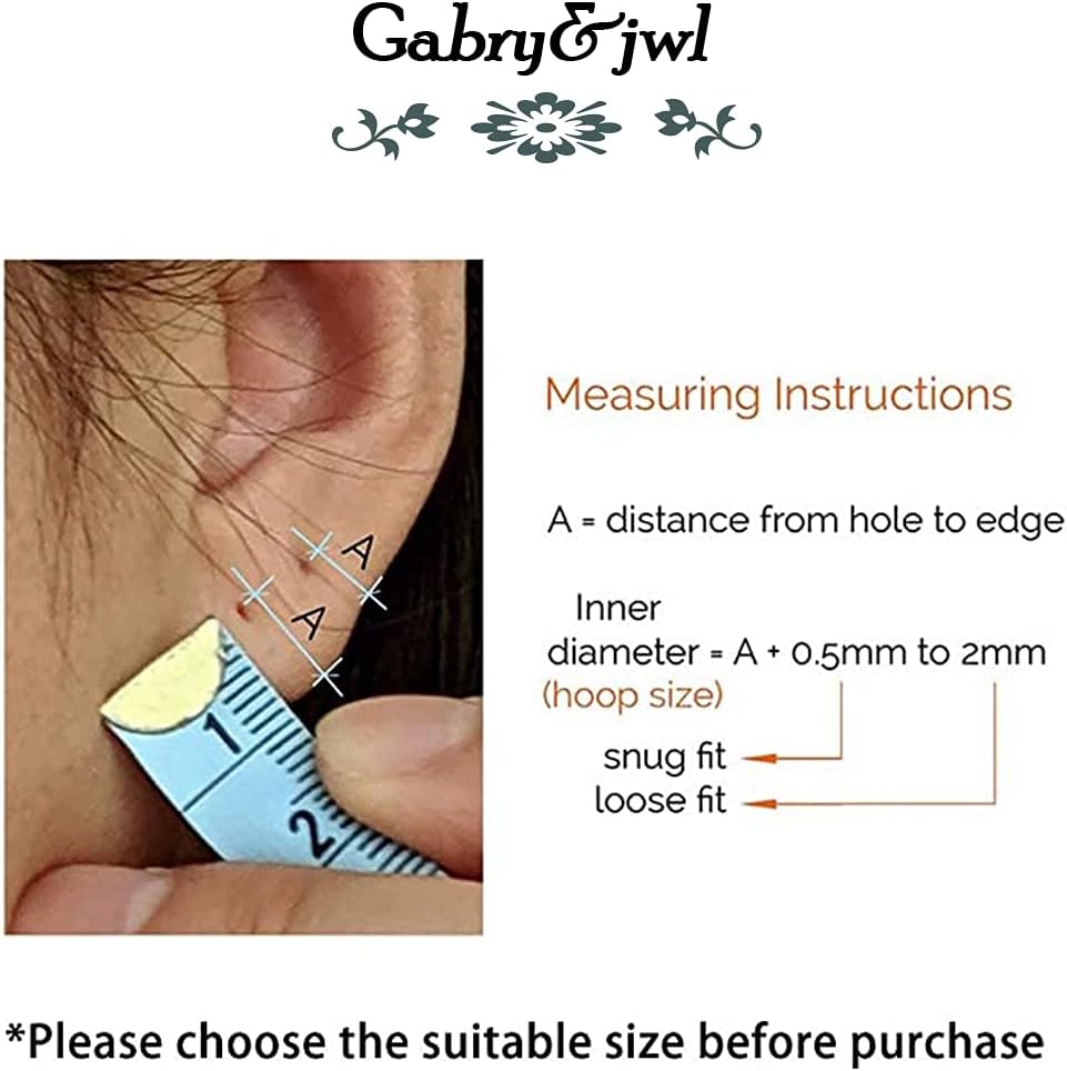 Detalle de 316L Stainless Steel Huggie Hoop Earrings