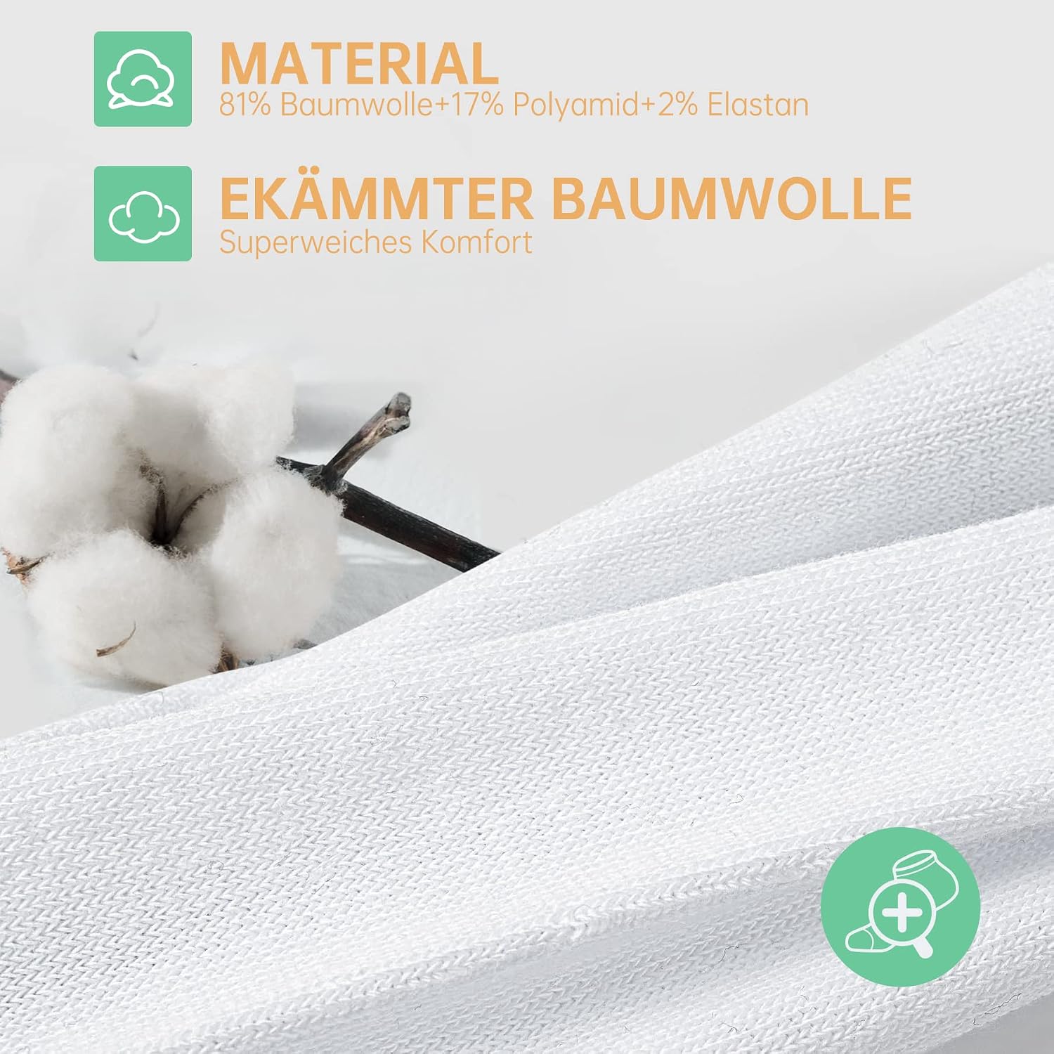 Detalle de FALARY Sneaker Socken 12 Paar Unisex