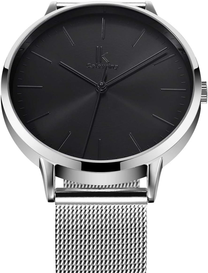 Thumbnail 2 de Alienwork IK Minimalist Montre Femme Ultra Fine avec Bracelet en Maille