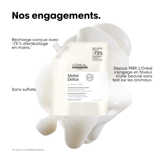 Thumbnail 6 de L’Oréal Professionnel Crème Lavante Metal Detox – Shampoing Anti-Casse & Anti-Métal, Recharge 500 ml